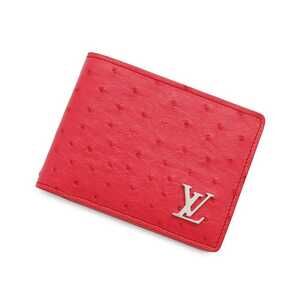Louis Vuitton Bi fold Wallet Ostrich Portefeuille Multiple